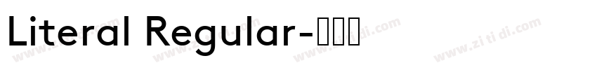 Literal Regular字体转换